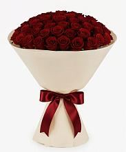 Букет 101 Бордовая роза Блэк Бакарра в Бирючах