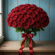 Букет Красные розы Блэк Меджик в Бирючах