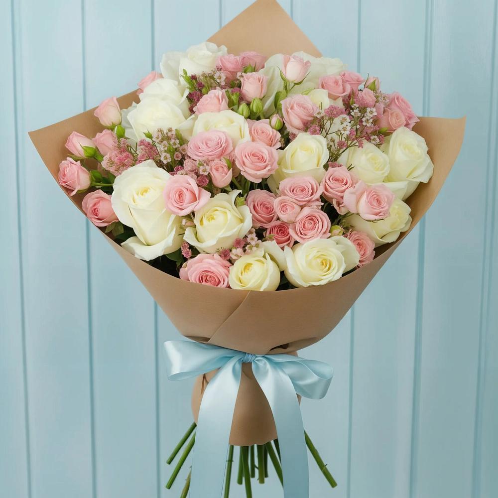 Букет цветов из: Розы в Бирючах