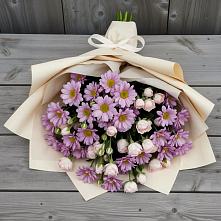 Букет цветов из:  Розы и Хризантемы в Бирючах