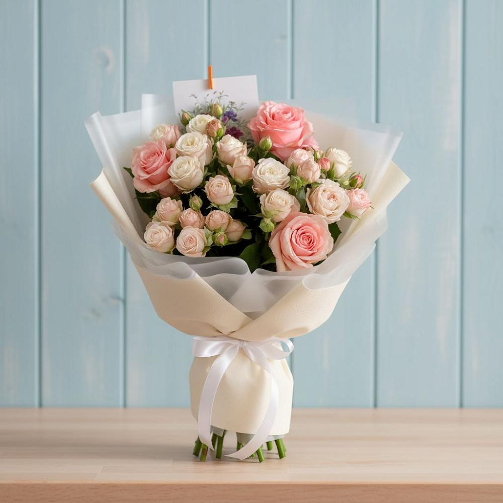 Букет цветов из: Розы в Бирючах