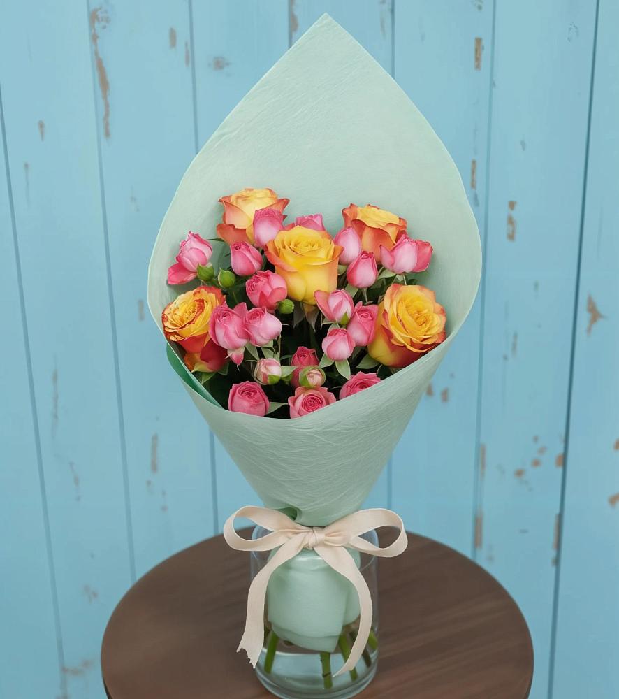 Букет цветов из: Розы в Бирючах