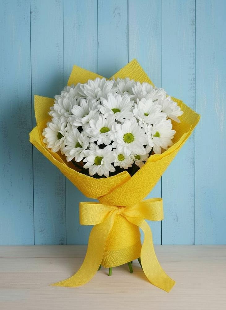 Букет цветов из: Хризантемы в Бирючах