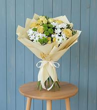 Букет цветов из:  Хризантемы и Розы #REPLACE_PRED# Бирючах