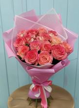 Букет 15 Розовых роз Равель #REPLACE_PRED# Бирючах